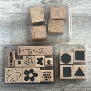 Stampin Up Wooden Stamp Sets